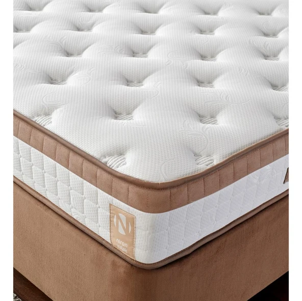 Niron Latte 200x200 Çift Kişilik Yatak Full Ortopedik Sert Yatak - Resim 5