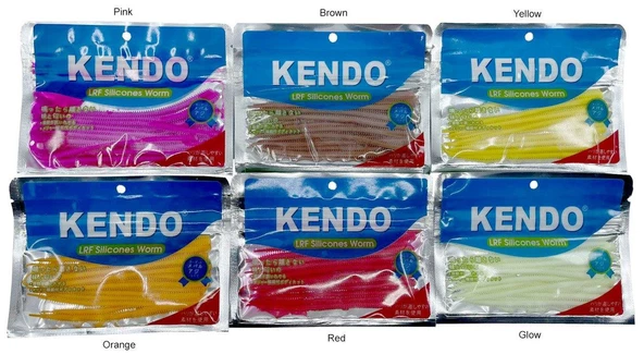 Kendo 10 cm Lrf Silicones Worm (Kokulu) 10 adet - 2