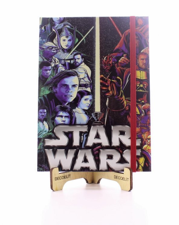 Lastikli Çizgisiz Sert Kapak Star Wars Defter