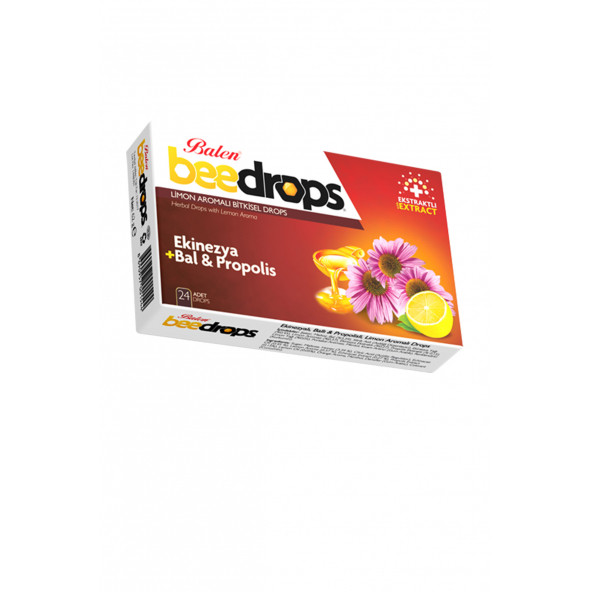 Balen Ekinezya Bal Ve Propolis Limon Aromalı Bitkisel Beedrops 24 Adet Pastil Bee Drops
