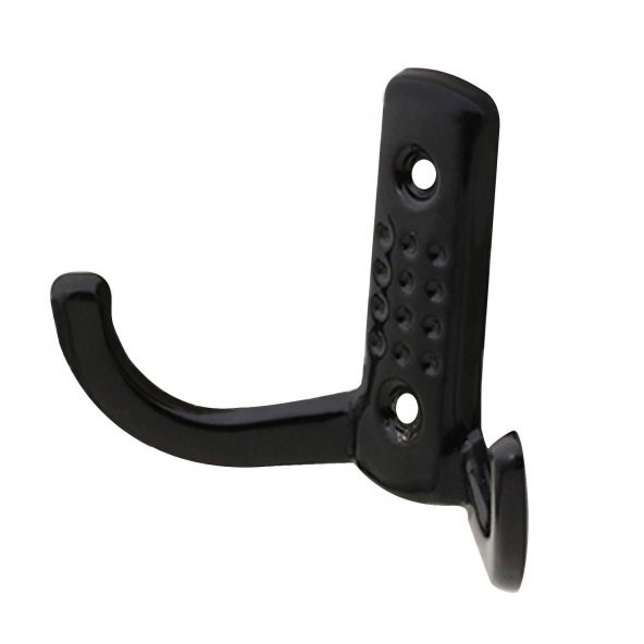 Vestiyer Duvar Askısı Dolap Elbise Askılığı Siyah Metal Askı - 4