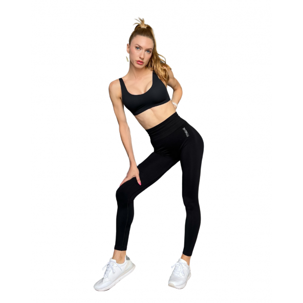 Fitinsane Seamless Toparlayıcı Siyah Spor Tayt - 5