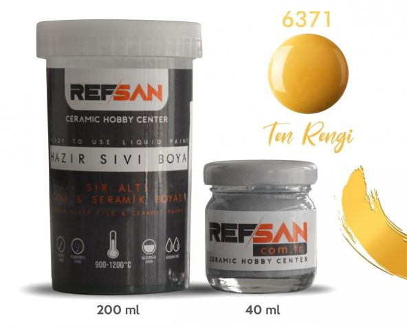 Hazır Çini ve Seramik Boyası 6371 Ten Rengi 40 ml - Resim 2