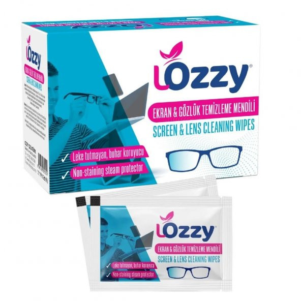 Lozzy Ekran Ve Gözlük Temizleme Mendili 30 Lu