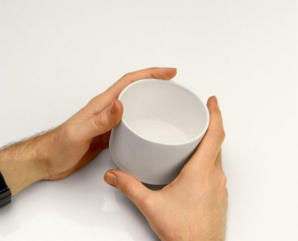 Luna Kupa Bardak | Seramik Bisküvi (Ham Ürün) - 3