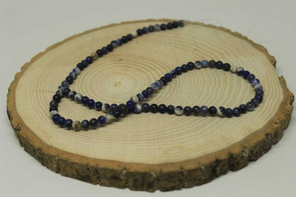 Sodalit Taşı 4mm/10 adet - Resim 2