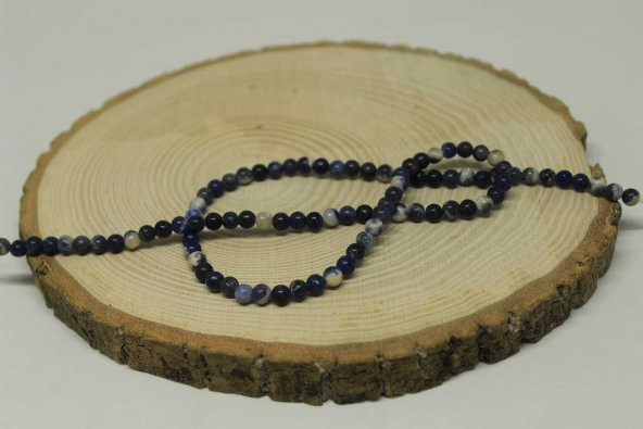 Sodalit Taşı 4mm/10 adet - Resim 4