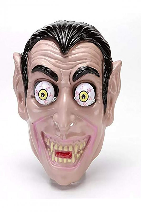 Halloween Cadılar Bayramı Yetişkin Drakula Vampir Oynayan Göz Parti Maskesi Dracula Mask 26x20cm
