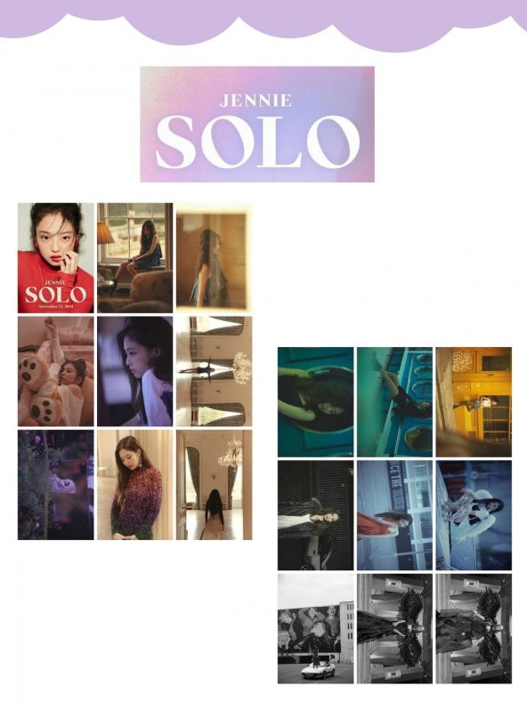 Blackpink BLACKPINK  Jennie Solo  Fotokart Seti