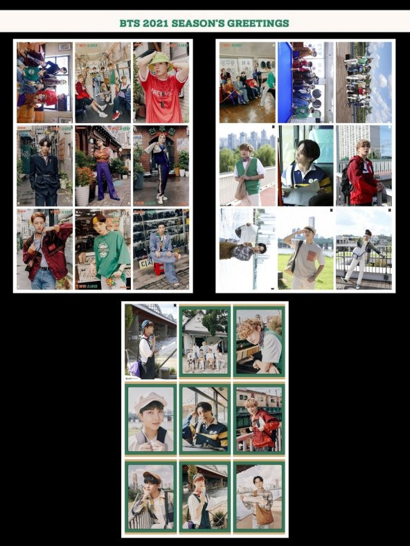 BTS BTS 2021 Seasons Greetings Fotokart Seti