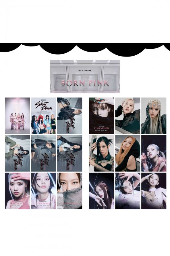 Kpop Dünyasi  BLACKPINK  Born Pink  Fotokart Seti - 1