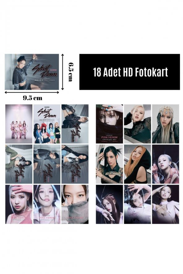 Kpop Dünyasi  BLACKPINK  Born Pink  Fotokart Seti - 2