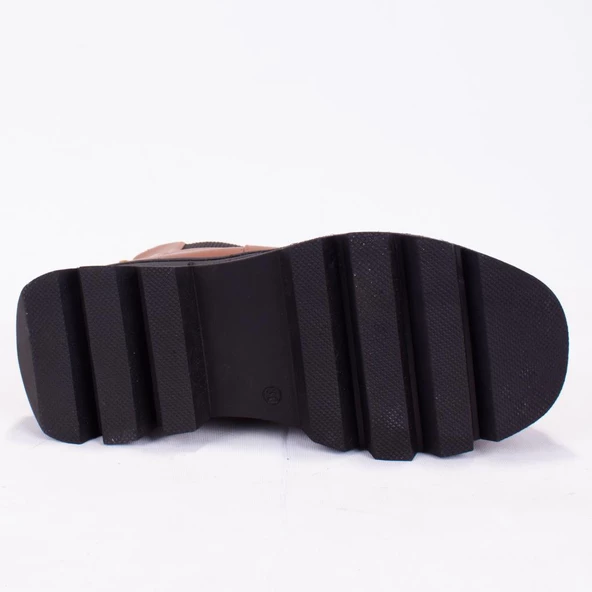 Dagoster DZA07-1058713 Taba Günlük Düz Topuk Kadın Bot - 4