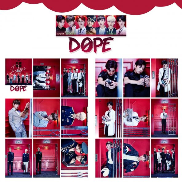 Kpop Dünyasi BTS  Dope  Fotokart Seti - 1