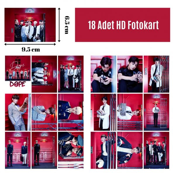 Kpop Dünyasi BTS  Dope  Fotokart Seti - 2