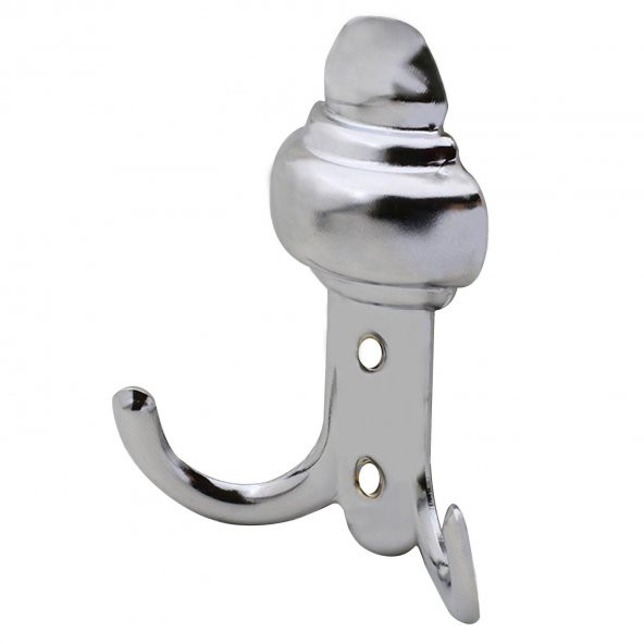 Vestiyer Duvar Askısı Dolap Elbise Askılığı Krom Metal Askı - 4