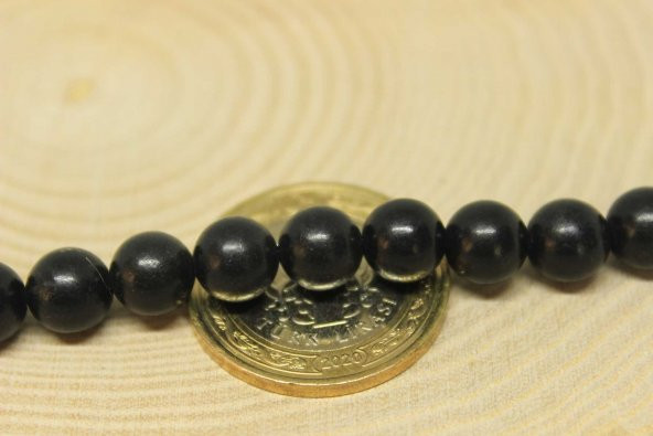Shungite (Şungit) Taşı 8mmadet ürün görseli 1