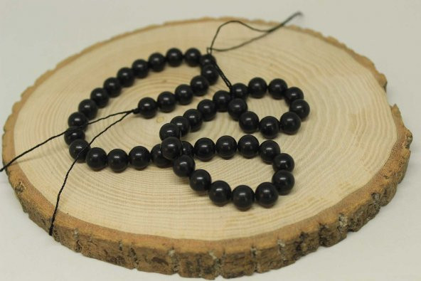 Shungite (Şungit) Taşı 8mmadet - Resim 4