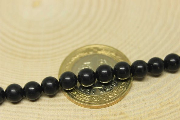 Shungite (Şungit) Taşı 6mm/2 adet