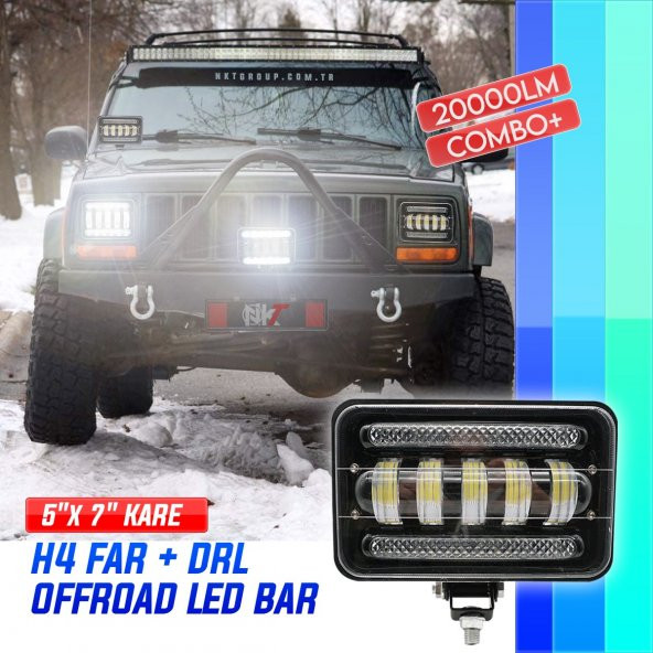 NKT GROUP Beyaz Angel Adaptif Angel Offroad Led Lamba Drl