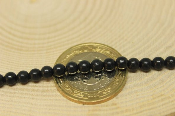 Shungite (Şungit) Taşı 4mm/3 adet