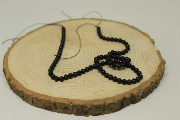 Shungite (Şungit) Taşı 4mm/3 adet - Resim 3