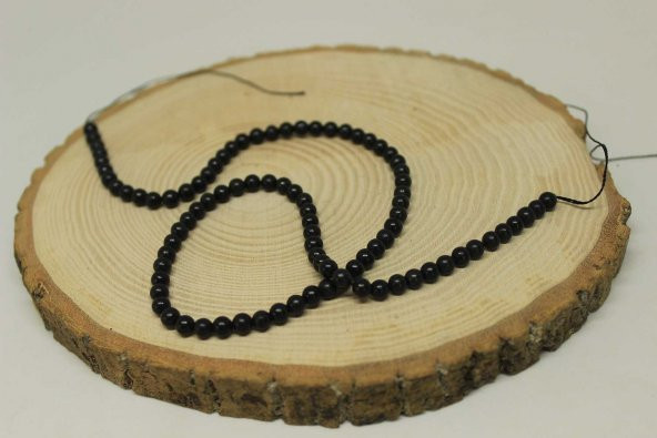 Shungite (Şungit) Taşı 4mm/3 adet - Resim 4