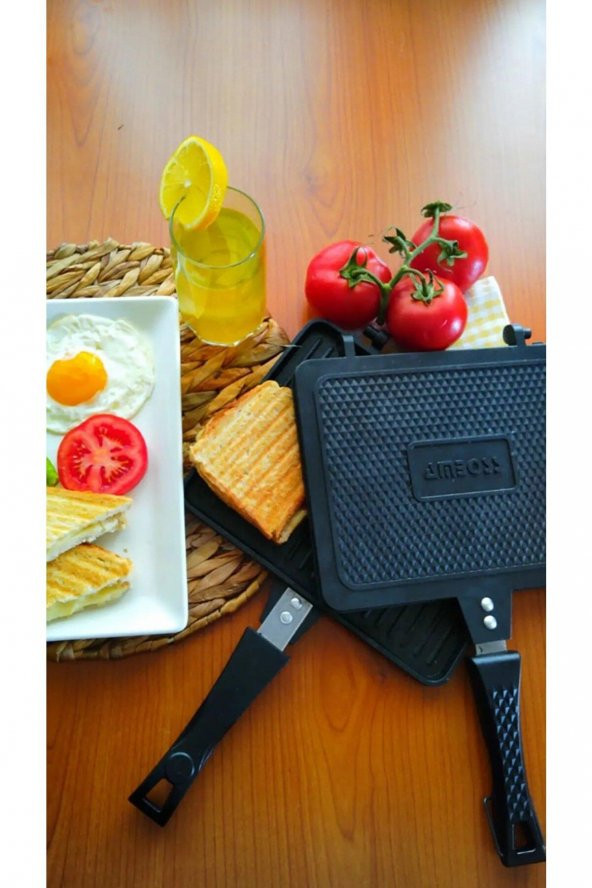 Amboss Kuvars Tost Tavası 25X20 Cm Siyah