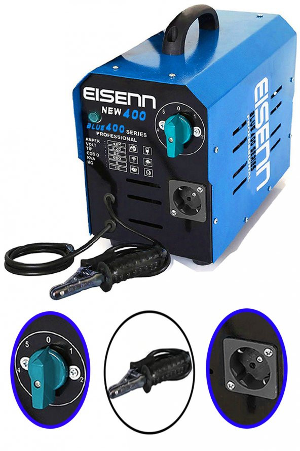 Eisenn Alman NEW Series BLUE 400 Amper 5 Kademeli Bakır Sargılı Professıonel Kaynak Makinası