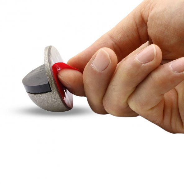 Yarımay Kapı Stoperi Tamponu Yapışkanlı Metal Kapı Stopu A.Gümüş - Resim 4