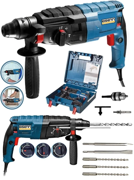 Eisenn Germany Technology KOFANN 6.2 JOULE Sds Plus GBH 3-.26 KIRICI DELİCİ  Usta Set Hediyeli
