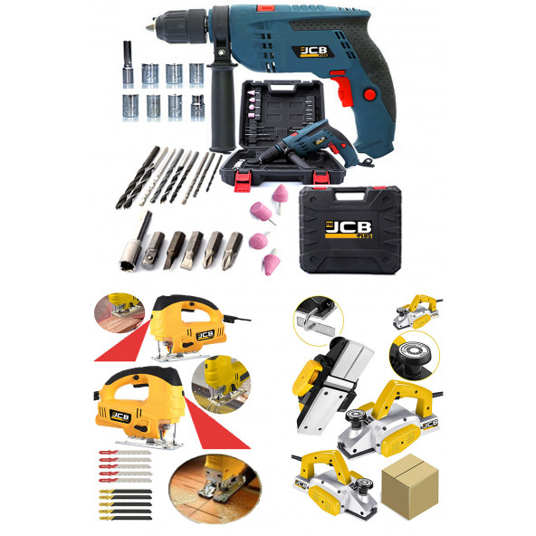 ProJcb Plus American Perfect 3 Lü Set Lazerli Dekupaj Usta Setli Matkap Planya