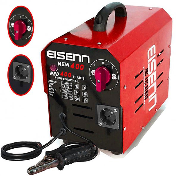 Eisenn Alman NEW Series RED 400 Amper 5 Kademeli Bakır Sargılı Professıonel Kaynak Makinası