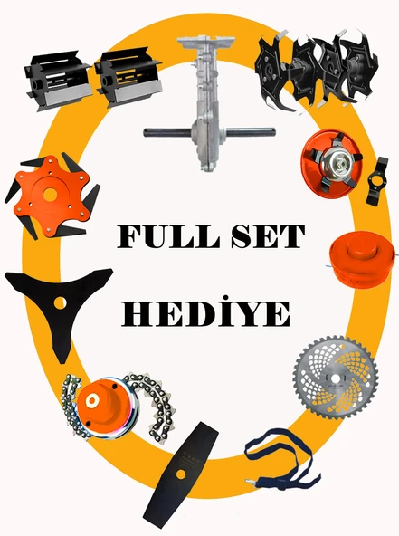 Wacker Pro Alman Turbo 660 11 İn 1 FUL Set Yan Tipi Benzinli Tırpan + Toprak Eşeleme + Akrobat Çapa - 3