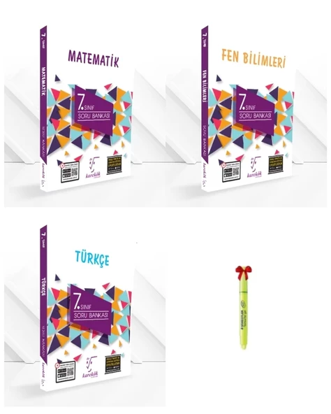 7.Sınıf Matematik Fen Bilimleri ve Türkçe Soru Bankası