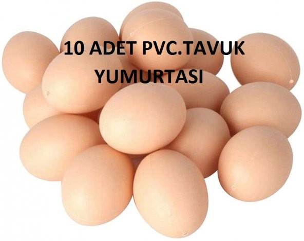 10 Adet Sahte Tavuk Yumurtası  Tavuk Yapay Yumurta ( Sarı -Beyaz) - 3