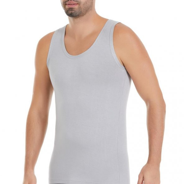 6 Adet Yıldız Erkek Bambu Atlet Gri 317