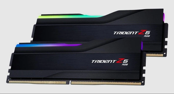 GSKILL Trident Z5 RGB Siyah DDR5-6400Mhz CL32 32GB (2x16GB)  F5-6400J3239G16GX2-TZ5RK