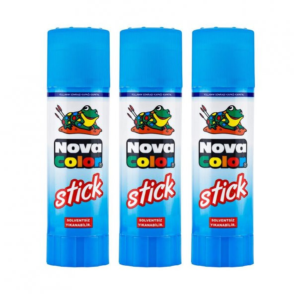 Stick Yapıştırıcı Nova Color Katı Yapıştırıcı 10 gr 3 Adet
