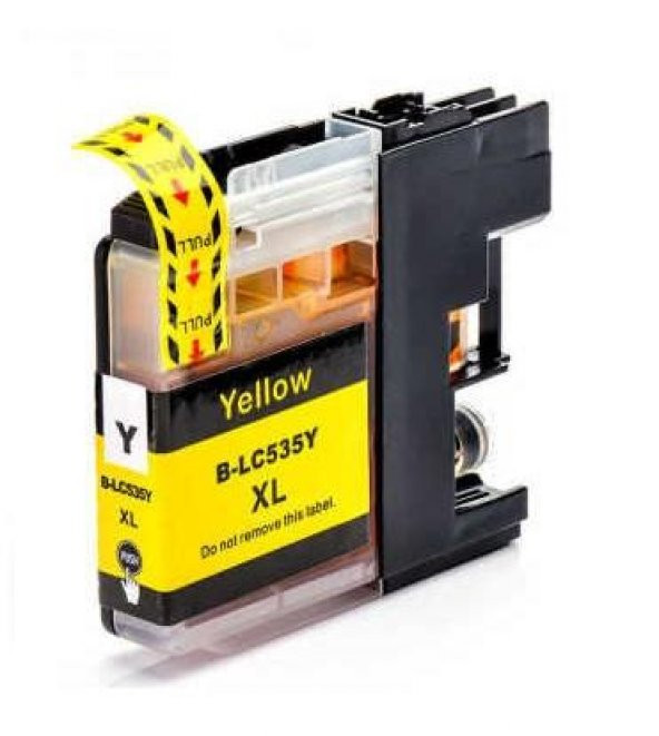 Brother Uyumlu LC535XL (10ML) Muadil Sarı  Inkjet Kartuş - 1