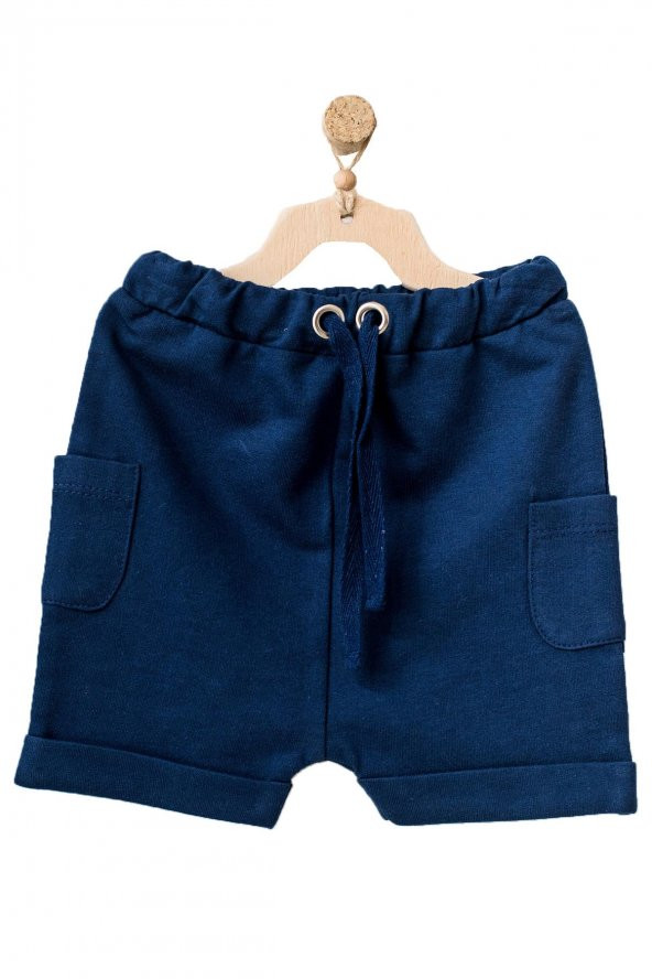 Andywawa Erkek Bebek Lacivert Bagcıklı Cepli Şort AC21875R
