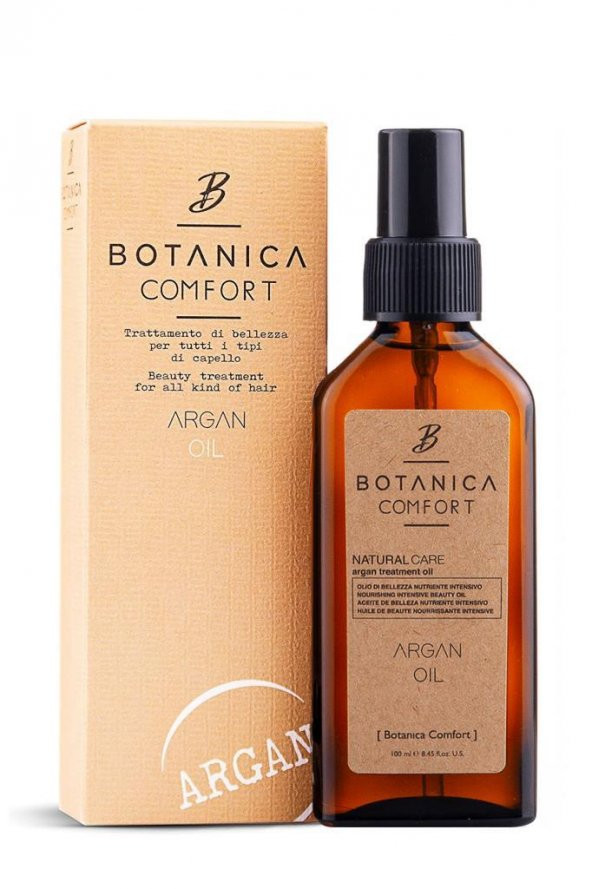 Botanica Comfort Yavaş Uzayan ve Yıpranmış Saçlara Özel Argan Bakım Yağı 100 ml