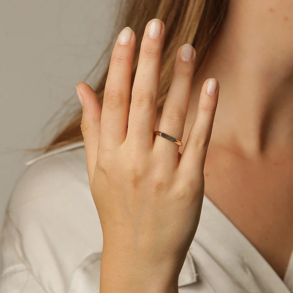 Gold Parlak Yüzük ürün görseli 1