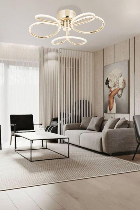 Eray Aydınlatma 1130-3 Gold Led Avize - 2