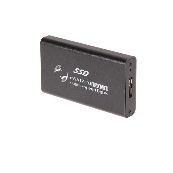 USB 3.0 to msata ngff 1,8" ssd harici harddisk kutusu siyah