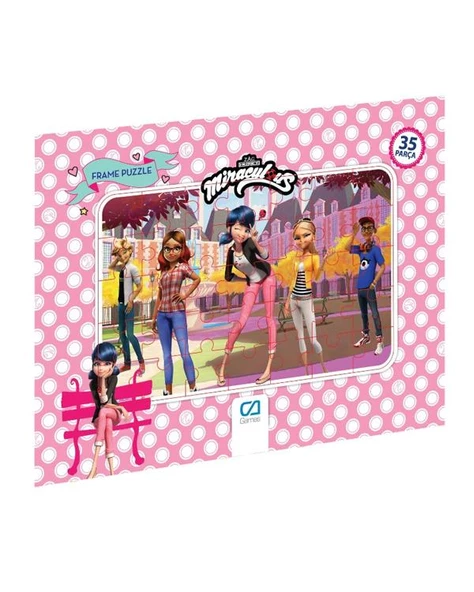 Miraculous 35 Parça Frame Puzzle 2li Set - 3
