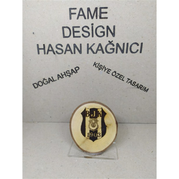 Doğal ağaç dilimi BEŞİKTAŞ masaüstü dekor - 3
