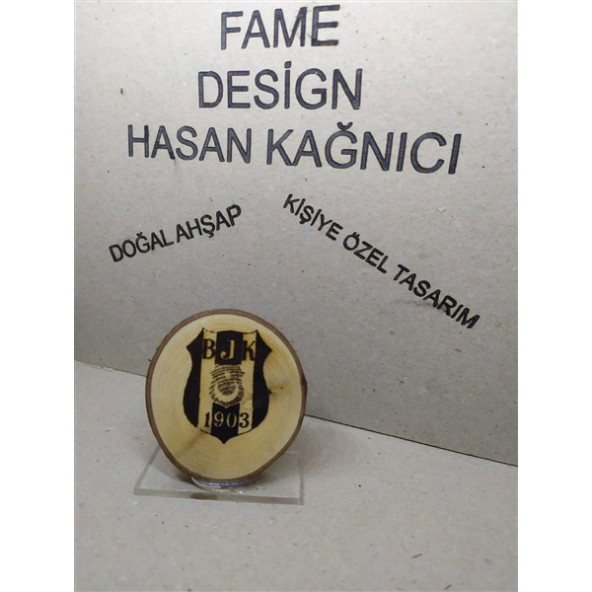 Doğal ağaç dilimi BEŞİKTAŞ masaüstü dekor - 4