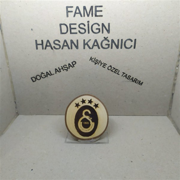 Doğal ağaç dilimi GALATASARAY dekor