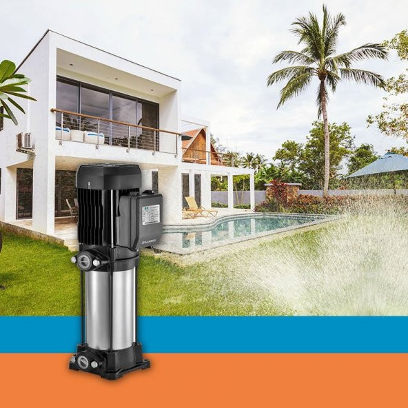 Alarko PLD 2-7 - 1,5 HP - 220 V Dikey Milli, Çok Kademeli Santrifüj Pompa - 4